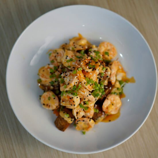 Sriracha Hot Honey Prawn Bowl
