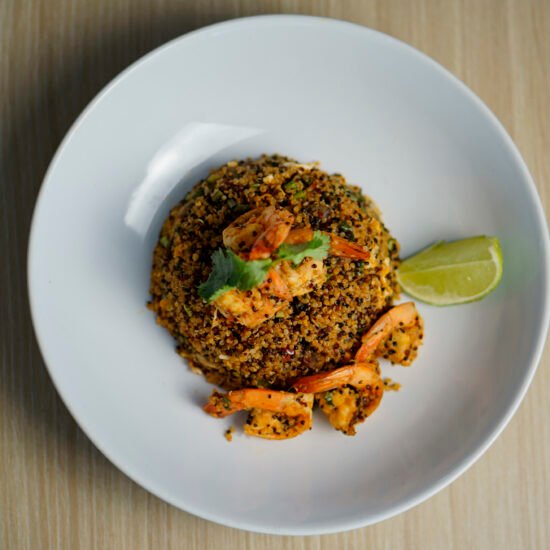 Quinoa Tom Yum Prawn Bowl